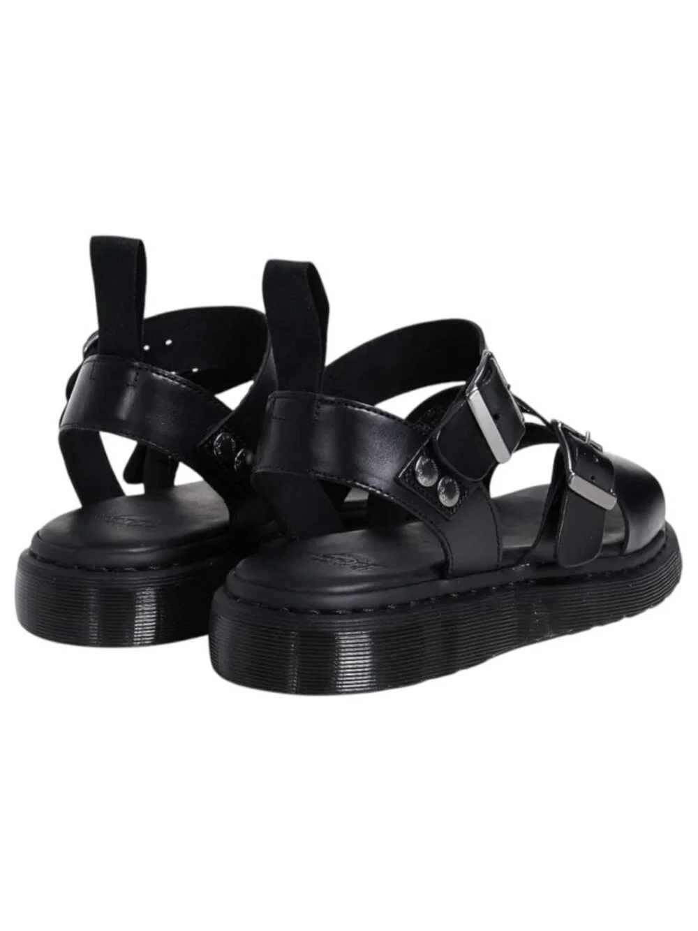 Dr. Martens Gryphon Mens Gladiator Sandals Size 13 Black Leather Strappy Riveted
